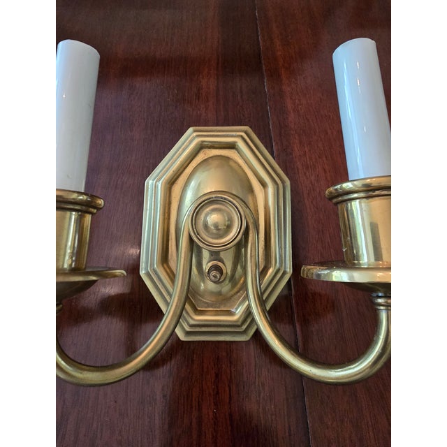 Vintage E F Caldwell Style Pair Sconces Mid Century Design For Sale In Boston - Image 6 of 7
