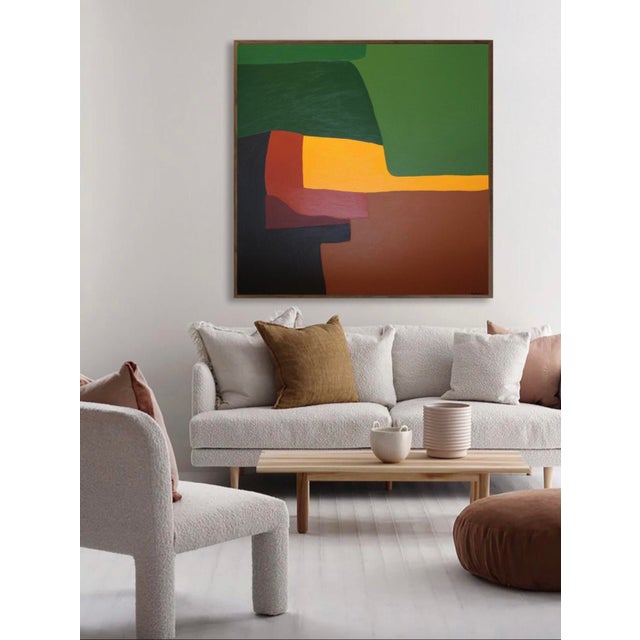 Bodasca, Green Palette, 2025, Acrylic on Canvas For Sale - Image 11 of 12