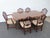Mahogany Set of Dining Table Six Shield Back Chairs and 2 Leaves 6563 For Sale - Image 15 of 17