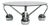 Sputnik Coffee Table in Chromed Metal and Smoked Glass, Italy, 1970s For Sale