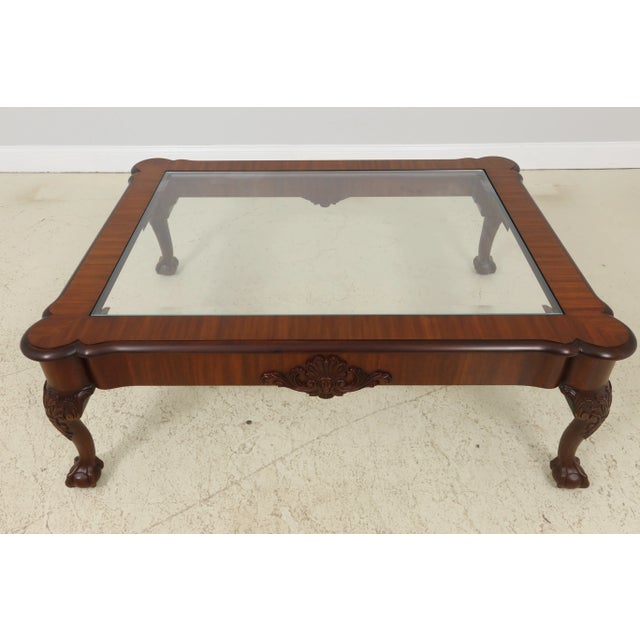 Henkel Harris Ball & Claw Mahogany Coffee Cocktail Table For Sale - Image 10 of 10