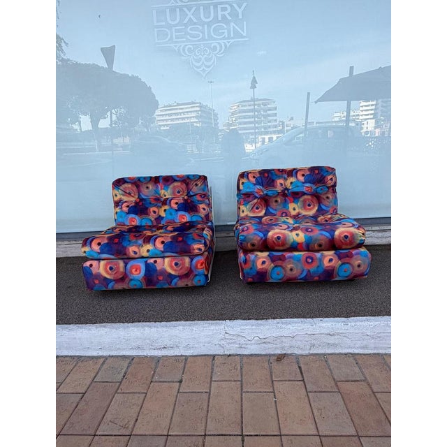 Pair of Amanta modular armchairs by Mario Bellini for C&B Italia, 1969 This piece has an attribution mark, I am sure that...