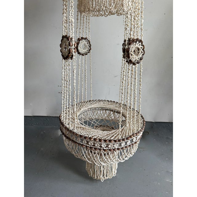 Shell Huge Shell Hanging Planter - Boho Chic For Sale - Image 7 of 9