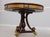 Wood Maitland Smith Round Mahogany Leather Top Center Table For Sale - Image 7 of 17