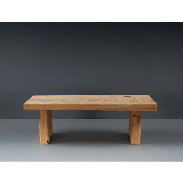 Small Softwood Bench, 1950s For Sale - Image 11 of 12