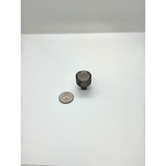 Henredon Henredon Brass Pull Pewter Finish For Sale - Image 4 of 4