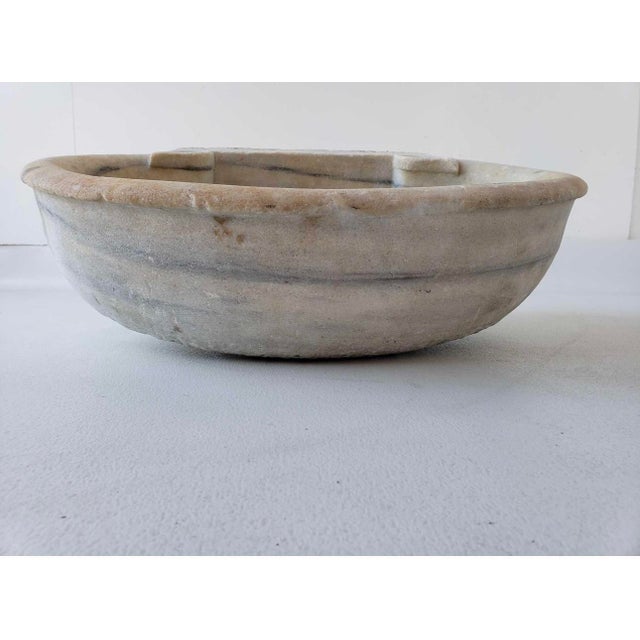 Antique French White Marble Sink For Sale - Image 12 of 17