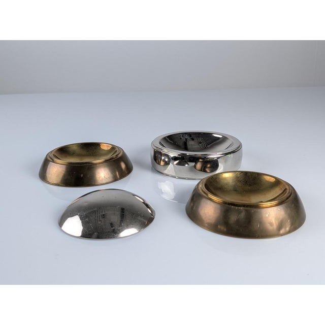 Metal Sculpture Sphere of Stackable Trays by Tommaso Barbi, 1970s For Sale - Image 7 of 10