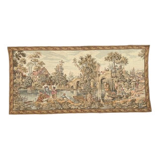Vintage French Aubusson Style Jacquard Tapestry, 1970s For Sale