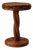 Romy Side Table in Stained Rattan with Resin and Leather by Popus Editions For Sale