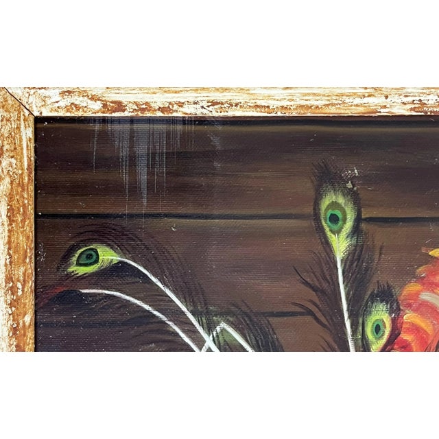 Signed "Z. Sators" Still Life Painting on Canvas With Frame For Sale - Image 11 of 12