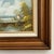 Late-20th Century Oil-on-Board European Landscape Painting With Arched Stone Bridge For Sale - Image 10 of 12