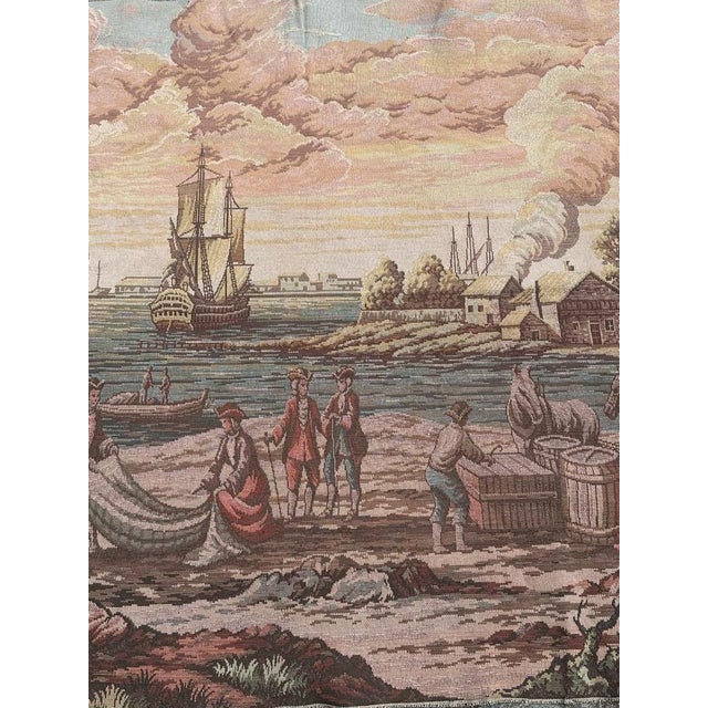 French Aubusson Style Jacquard Tapestry, 1950s For Sale - Image 3 of 14