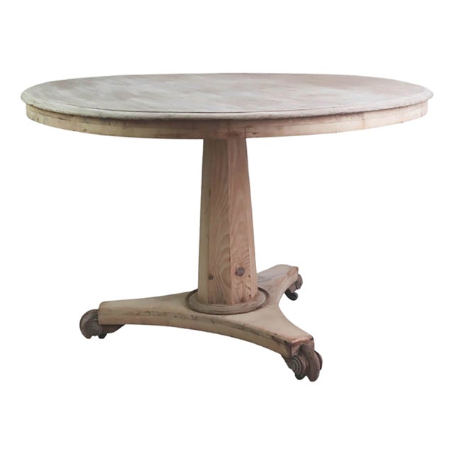 Small Antique Palladian Style Round Bleached Table, England, 1835 For Sale