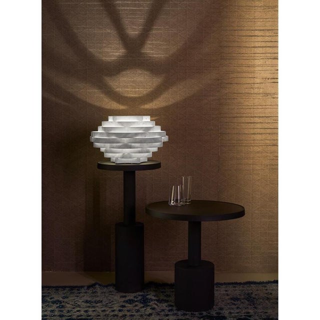 Nest TL2 Decorative Table Lamp in White Carrara Marble by Bufalini Marmi For Sale - Image 6 of 8