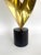 Vintage 1980's Curtis Jere Brass Ribbon Sculpture on a Marble Base For Sale In Miami - Image 6 of 12