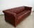 English 1970’s Hollywood Regency Tufted Leather Chesterfield Sofa For Sale - Image 3 of 12