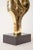 Vintage Brass Abstract Figural Sculpture on Black Granite Base, 1970's For Sale In Miami - Image 6 of 9