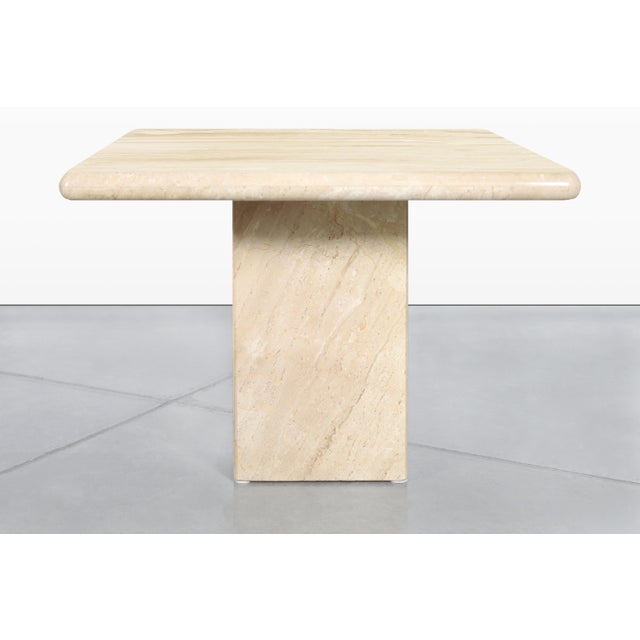 1980s Italian Modernist Marble Side Tables - A Pair For Sale - Image 4 of 11