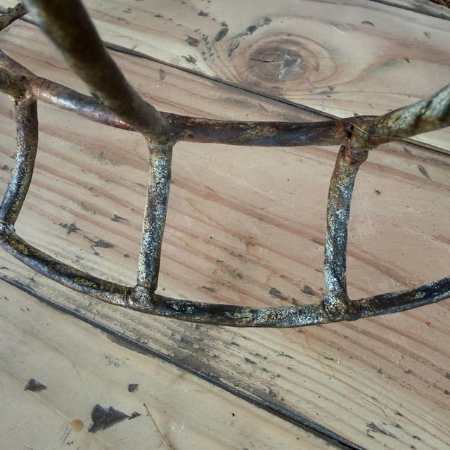 Vintage French Style Wrought Iron Wire Garden Urn Planter - 22" For Sale - Image 4 of 12