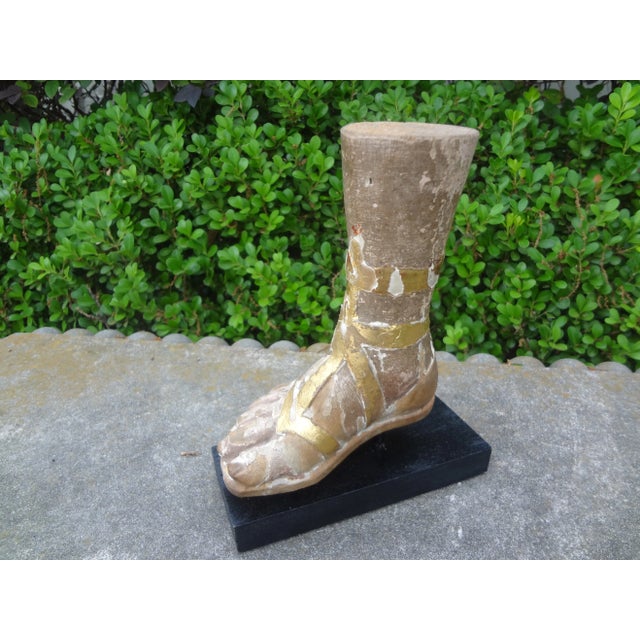 19th Century Italian Carved Wood Santo Foot For Sale - Image 9 of 10