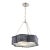 The Urban Electric Company "Betty Hang" Handcrafted Scalloped Metal Drum Chandelier in Pewter For Sale
