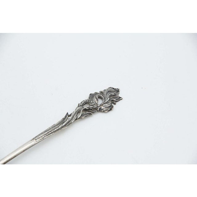 Dessert Service Cut-Out Silver Spatula For Sale - Image 3 of 4