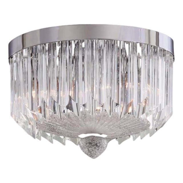 21st Century Murano Quadriedri Graniglia Flush Mount by Fabio LTD For Sale