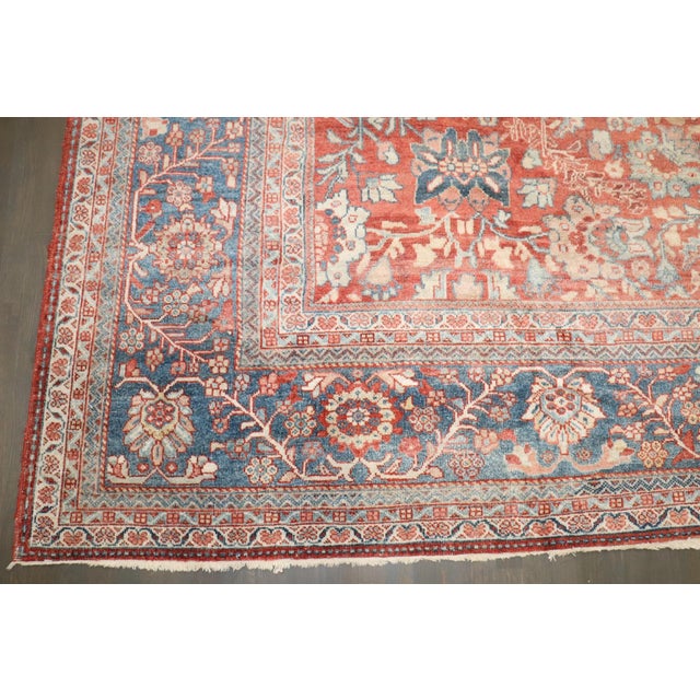 Large Antique Persian Mahal Rug For Sale - Image 9 of 12