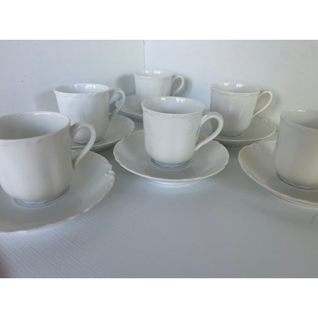 1950s Haviland Limoges Demitasse/Espresso Cups & Saucers Set of Six For Sale - Image 16 of 18