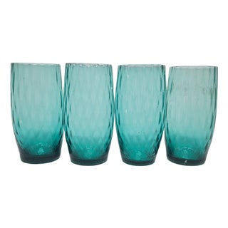 Vintage Cocktail Glasses by Sarnecki for Krosno Glassworks, Poland, 1970s, Set of 4 For Sale