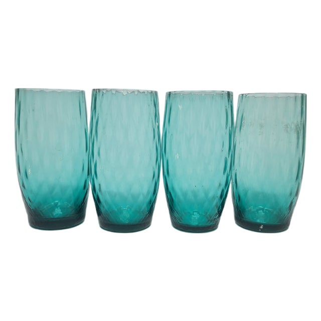 Vintage Cocktail Glasses by Sarnecki for Krosno Glassworks, Poland, 1970s, Set of 4 For Sale