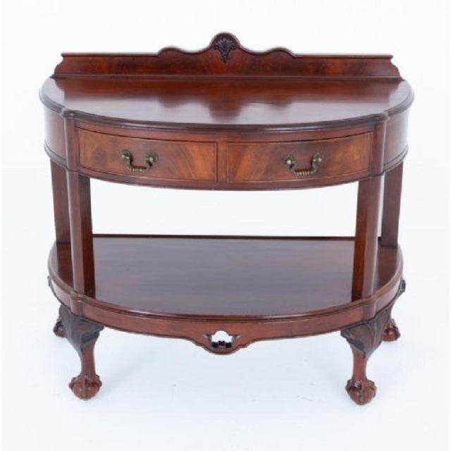 Chippendale Sideboard Mahogany Server Ball and Claw Feet 1900, 1890s For Sale - Image 5 of 5
