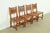 Romweber Early Romweber Antique English Jacobean Carved Oak and Burl Wood Dining Chairs, Set of Four For Sale - Image 4 of 13