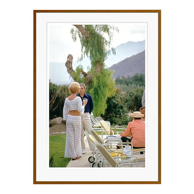 Champagne by the Pool 1970 by Slim Aarons Framed C-Print For Sale