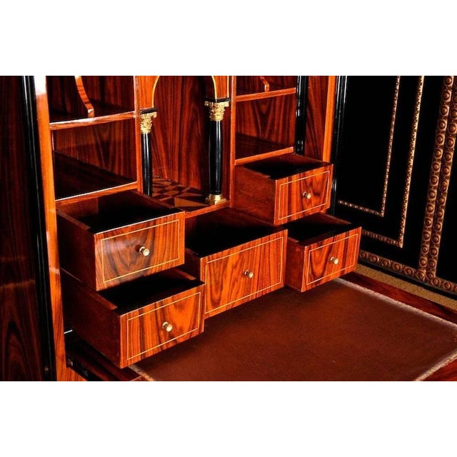 Brown 20th Century Bireemer Style Secretaire For Sale - Image 8 of 11