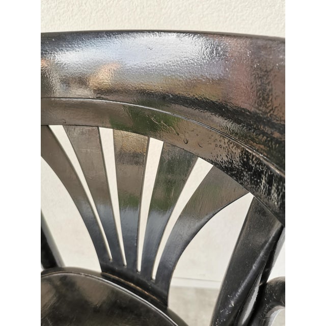 Mid-Century Black Bentwood Bar Chair in the style of Thonet, 1970s For Sale - Image 16 of 18