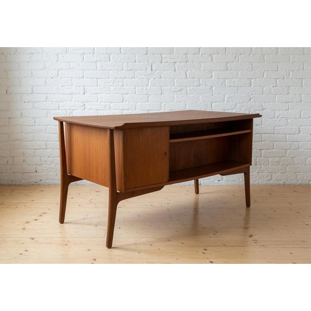 Teak Executive Desk from Svend Aage Madsen, 1960s For Sale - Image 9 of 13