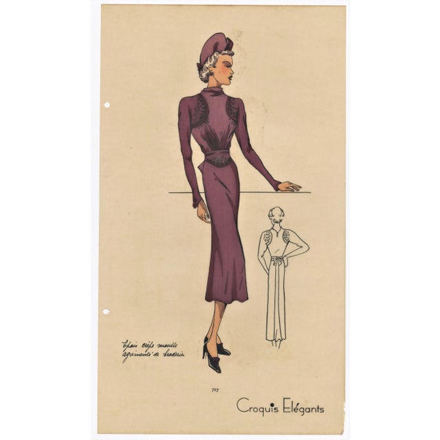 Art Deco Fashion Print For Sale - Image 4 of 4