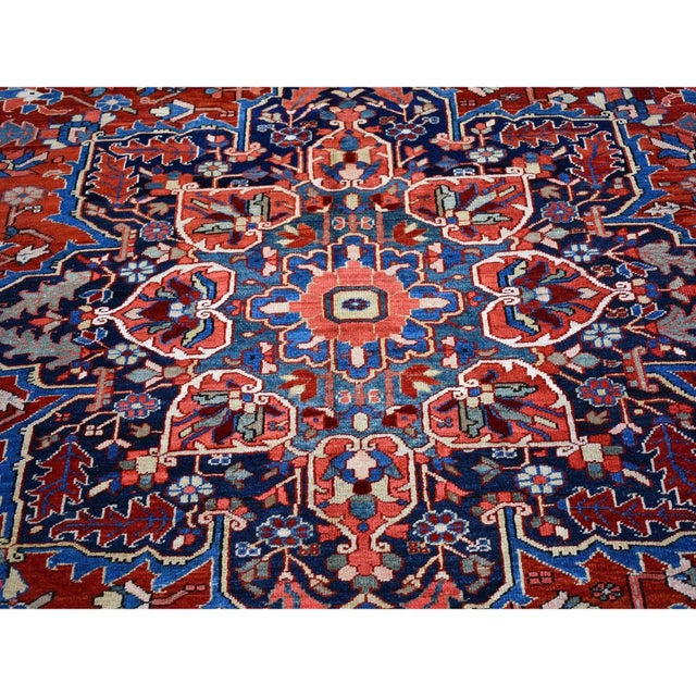 1920s Red Antique Persian Rug For Sale In New York - Image 6 of 12