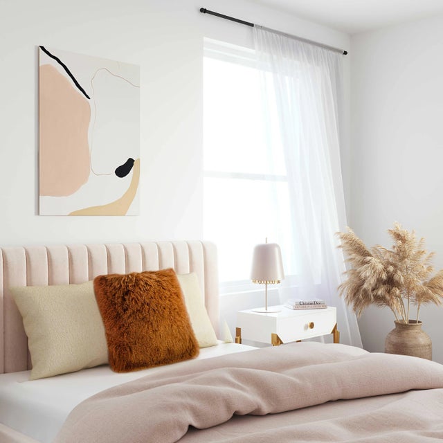 Tibetan Sheep Copper 19.7" Pillow For Sale - Image 4 of 5