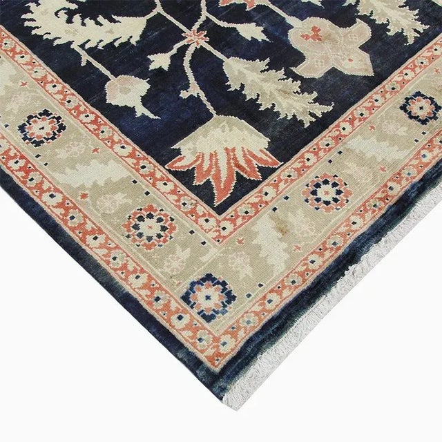2010s Handwoven Persian Tabriz Area Rug 5’1″ X 7’0″ For Sale - Image 9 of 12