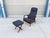 Mid-Century Modern Mid Century Walnut Recliner Lounge Chair & Ottoman Attributed to Alf Svensson for Dux For Sale - Image 3 of 15