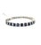 Blue 13.73 Ct Natural Emerald-Cut Sapphire & Diamond Tennis Bracelet For Sale - Image 8 of 8