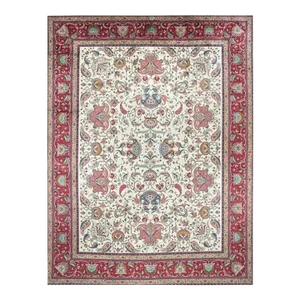 1960s Old Persian Tabriz Area Rug 11 X 15