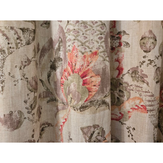 Linen Window Treatment Drapery/Curtain Panels and Hardware For Sale - Image 8 of 9