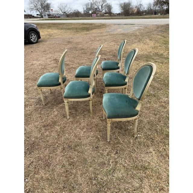 19th Century Louis XVl Dining Chairs - Set of 6 For Sale - Image 12 of 15