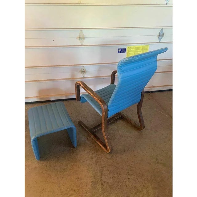 Thonet Vintage Thonet Mid-Century Modern Bent Wood Lounge Chair For Sale - Image 4 of 6
