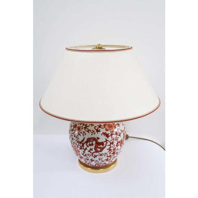 Hollywood Regency Hollywood Regency Table Lamp in Brass, 1990s For Sale - Image 3 of 6