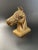 Mid Century Brass Horse Bust Paperweight - Sculpture. Nice condition, overall tarnished. Dust/dirt and white corrosion...